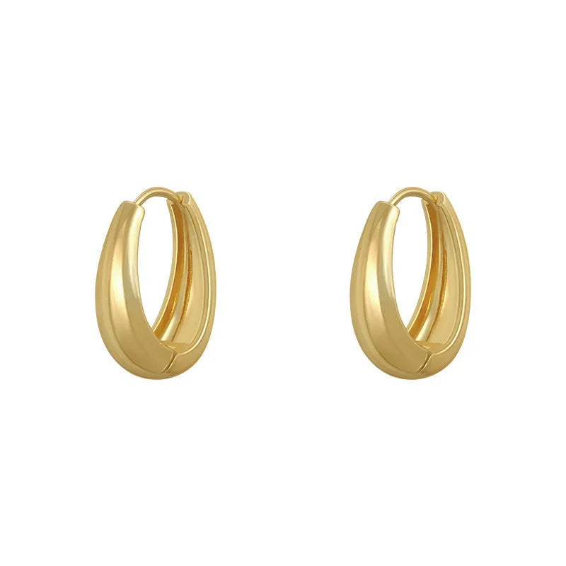 Metal Hoop Earrings - Gold & Silver