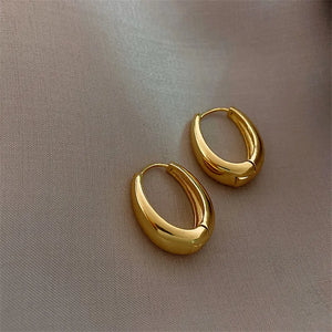 Metal Hoop Earrings - Gold & Silver