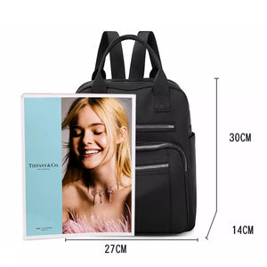 Women Backpack Travel Casual Waterproof Oxford Shoulder Bags Female Large Capacity Handbag Rucksack Black Purse School Pack