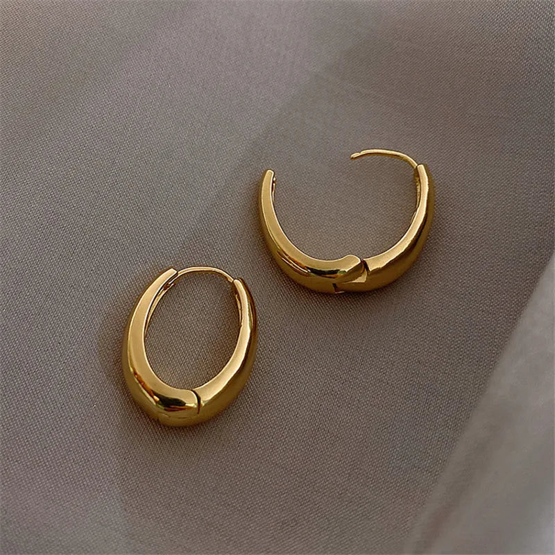 Metal Hoop Earrings - Gold & Silver