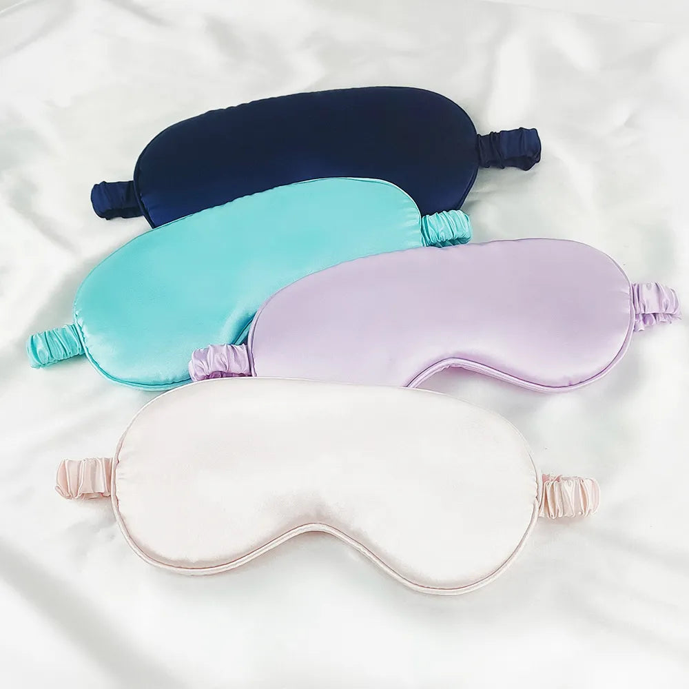 Imitated Silk Eye Patch Shading Sleep Eye Mask Eyepatch Travel Relax Cover Eyeshade Health Sleeping Shield Eye Care Tools