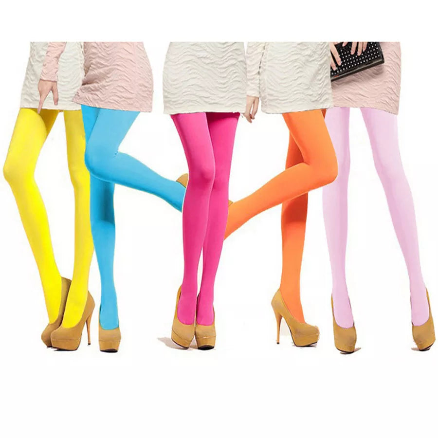 Seamless Colorful Elastic Tights