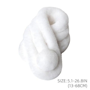 2022 New Rabbit Fur Scarf Women Winter Warm Soft Furry Scarves Casual Female Lady Outdoor Neck Warmer Collar