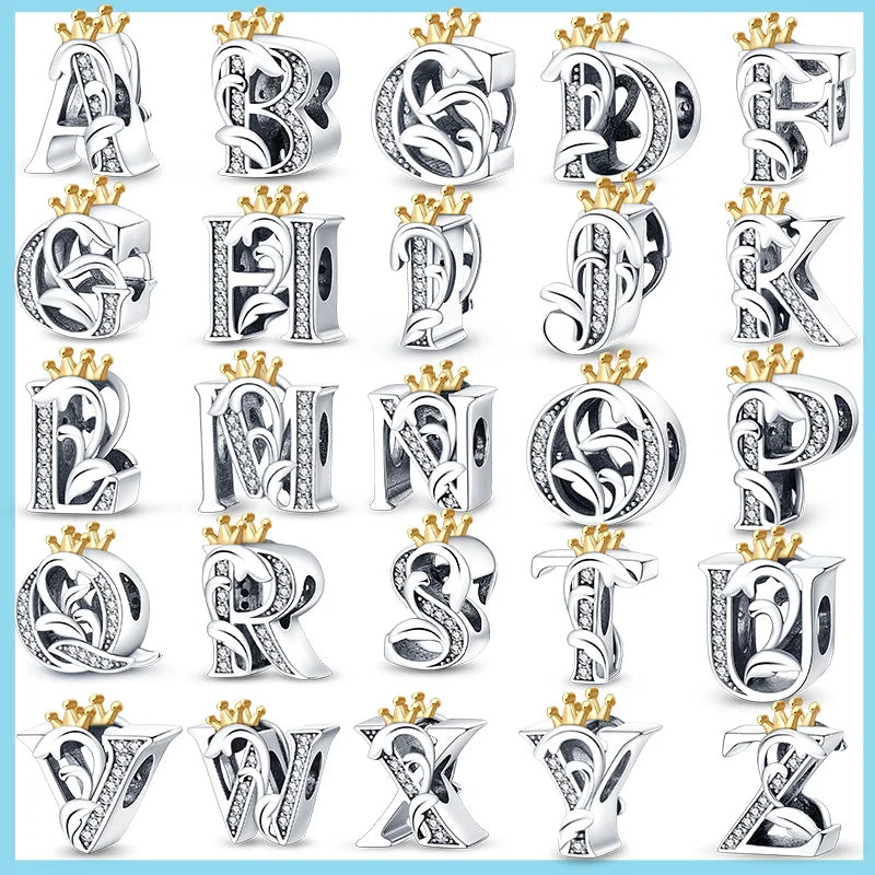 2023 New Charm Fits Original Pandora Bracelets 925 Sterling Silver Femininity English Letters Beads Women Pendant Bead Jewelry