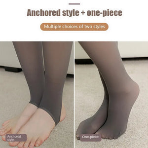 Women Fleece Tights Woman Warm Winter Pantyhose Sexy Translucent Stockings Thermal Elasticity Panty New Fashion Leggings Female