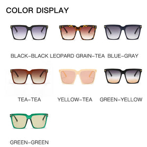 MUSELIFE Fashion Square Sunglasses Designer Luxury Women's Cat Eye Sunglasses Classic Retro Glasses UV400