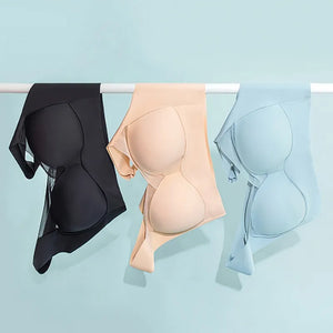 Sexy Seamless Bra Underwear for Women Push Up Anti-Sagging No Steel Ring Thin Beauty Vest Sports Running Shockproof Bra