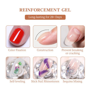 UR SUGAR 7ml Reinforcement Gel Nail Polish Function Gel Thick Base Gel Top Coat Transparent Soak Off UV LED Nail Art Manicure