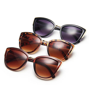 MUSELIFE Cateye Sunglasses Women Vintage Gradient Glasses Retro Cat eye Sun glasses Female Eyewear UV400