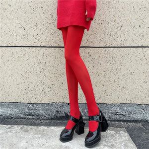 2022 New Red Pantyhose Female Year Red Socks Sexy Anti-hook Silk Velvet Pantyhose Wedding Bride's Leggings For Women