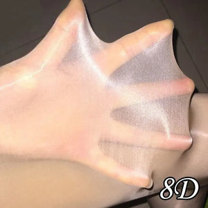 8D Horse Oil Women Stockings Tights Shiny Sexy Satin Shape Pantyhose Summer Thin Legs Socks Anti Hook Smoothly Nightclub Hosiery