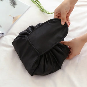 Women Drawstring Cosmetic Bag Travel Storage Makeup Bag Organizer Female Make Up Pouch Portable Waterproof Toiletry Beauty Case