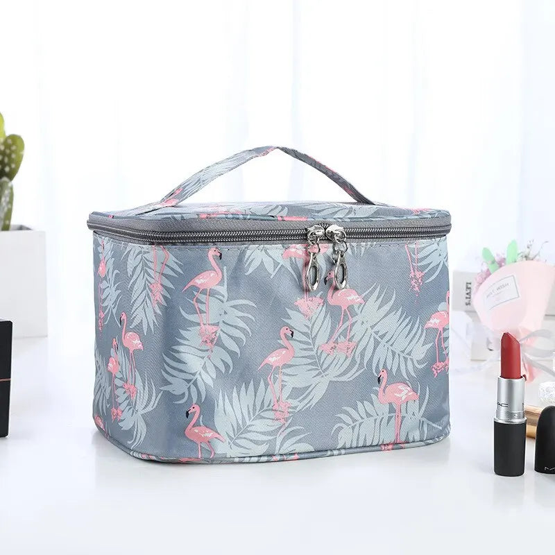 Waterproof Portable Women Makeup Bag High Capacity Toiletries Organizer Storage Cosmetic Cases Zipper Wash Beauty Pouch Travel